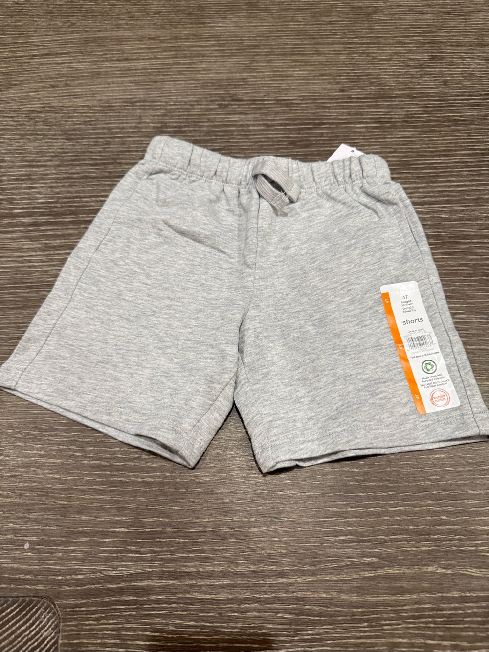 NWT size 4T Wonder Nation Heather Gray Casual Drawstring Shorts